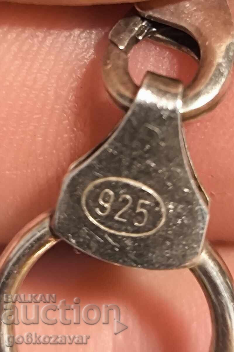 Сребърно Масивно Колие Сърце 0,925 ! - 6 Сребърно Масивно Колие Сърце 0,925 ! - 6