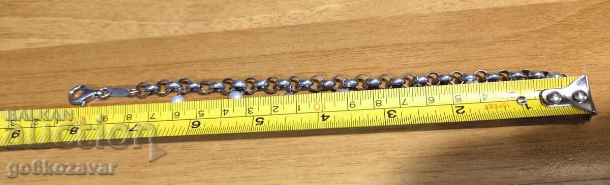 Women's solid silver bracelet with natural pearls - 7 Women's solid silver bracelet with natural pearls - 7