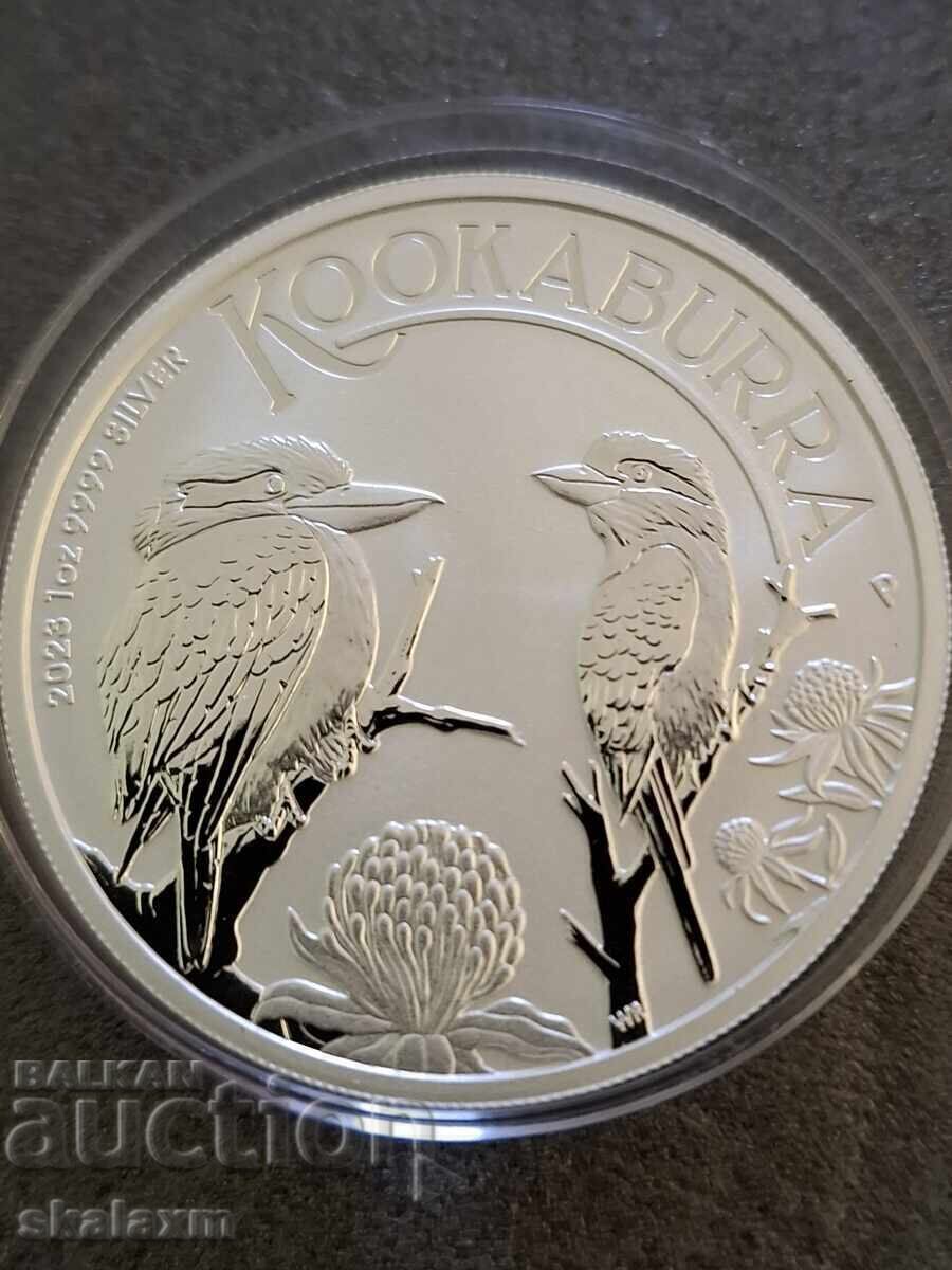 Silver 1 oz. Australian Kookaburra 2023 with price 145.00 BGN | € 74.14