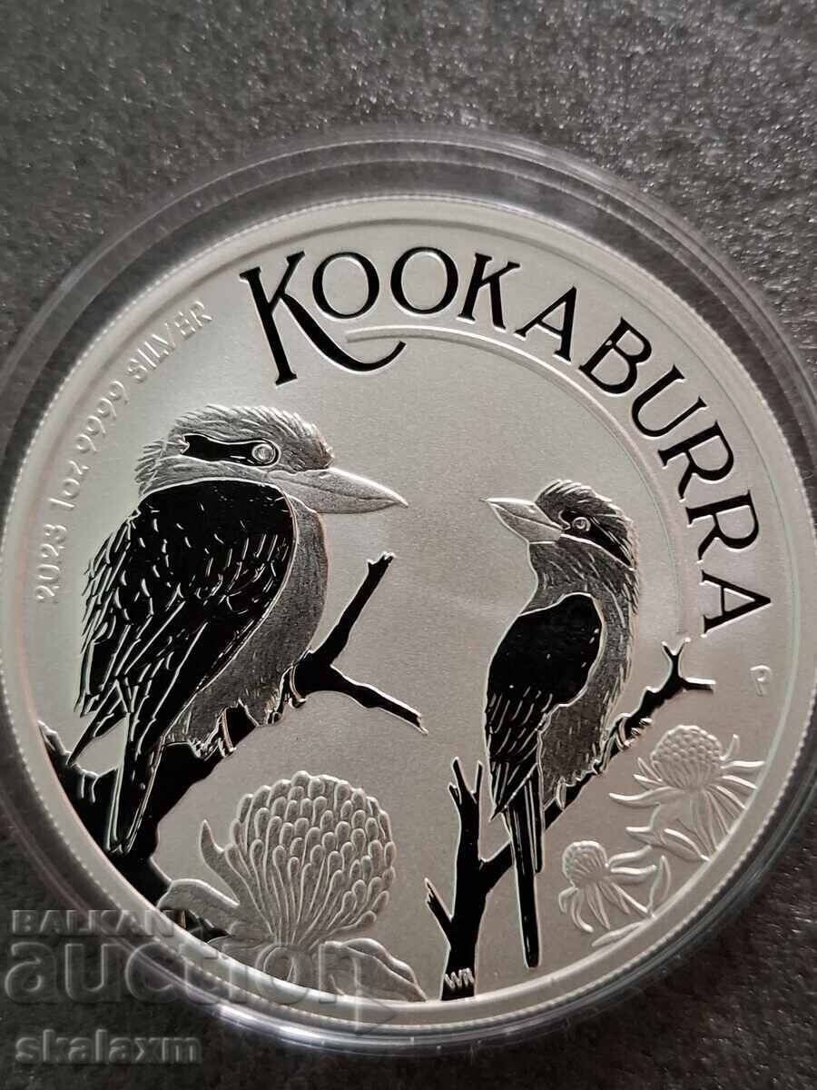 Argint 1 oz. Kookaburra australiană 2023 - 5