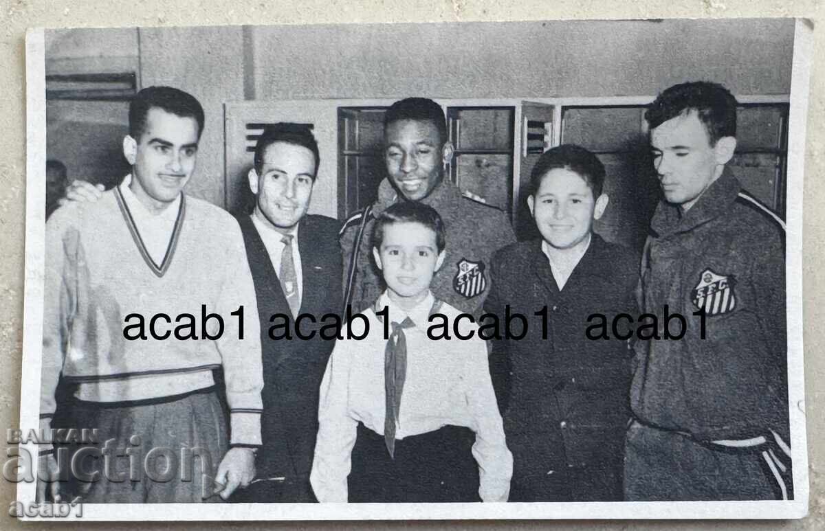 Pele, Pepe Zito in Bulgaria with Santos Brazil Pele, Pepe Zito in Bulgaria with Santos Brazil