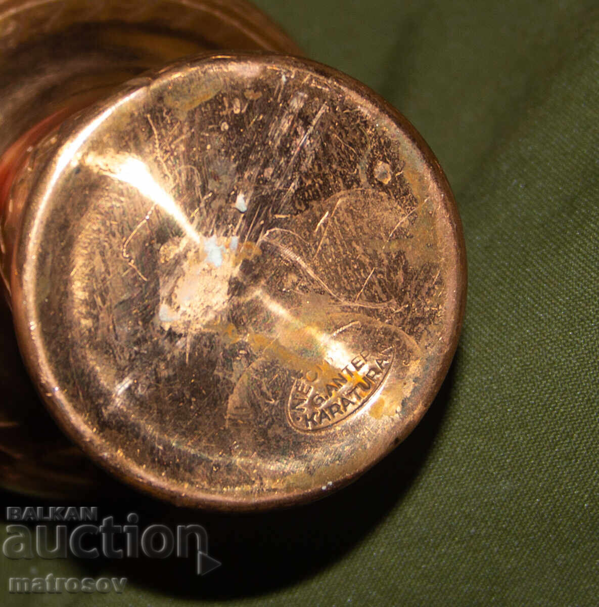 Vază solidă din cupru, lucrată manual - 6