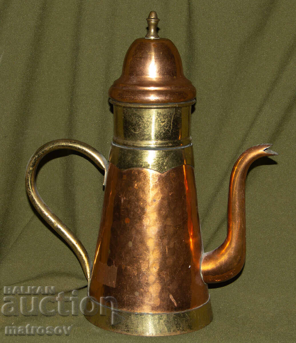 Ceainic solid din cupru, lucrat manual - 7