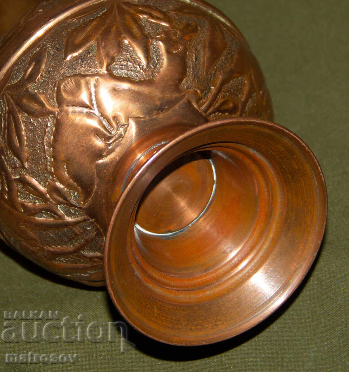 Vază de cupru lucrată manual - 6