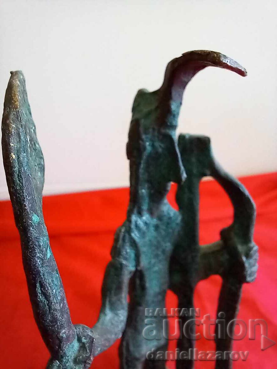 Old Bronze Sculpture Nuragic Archer Figurine with price 75.00 BGN | € 38.35