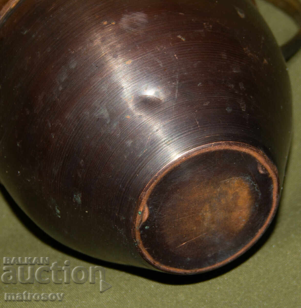 Cană solidă din cupru, lucrată manual - 7