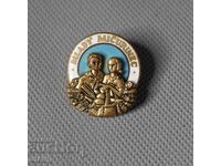 Old Rare Czech Enamel Badge Sign