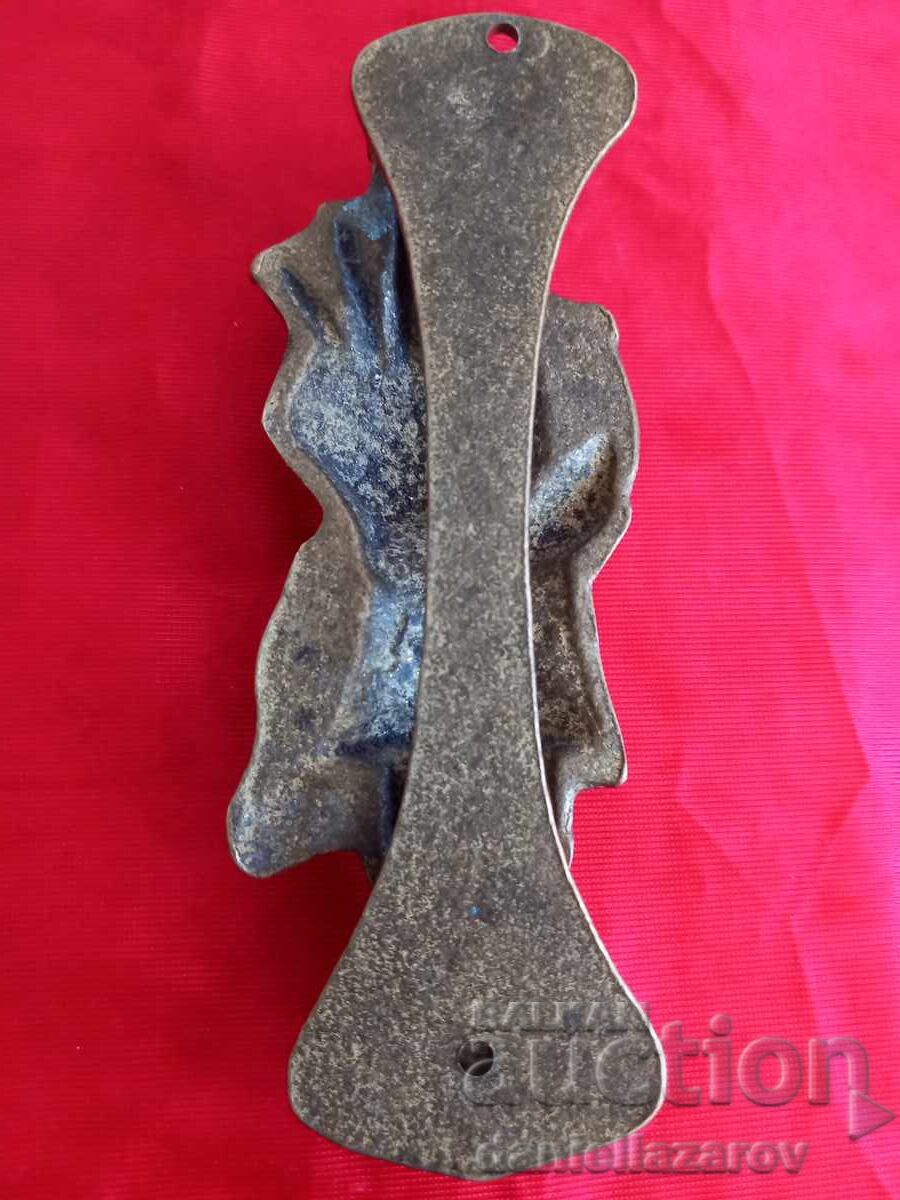 Auction  Scottish Bagpiper Antique Bronze Door Knocker