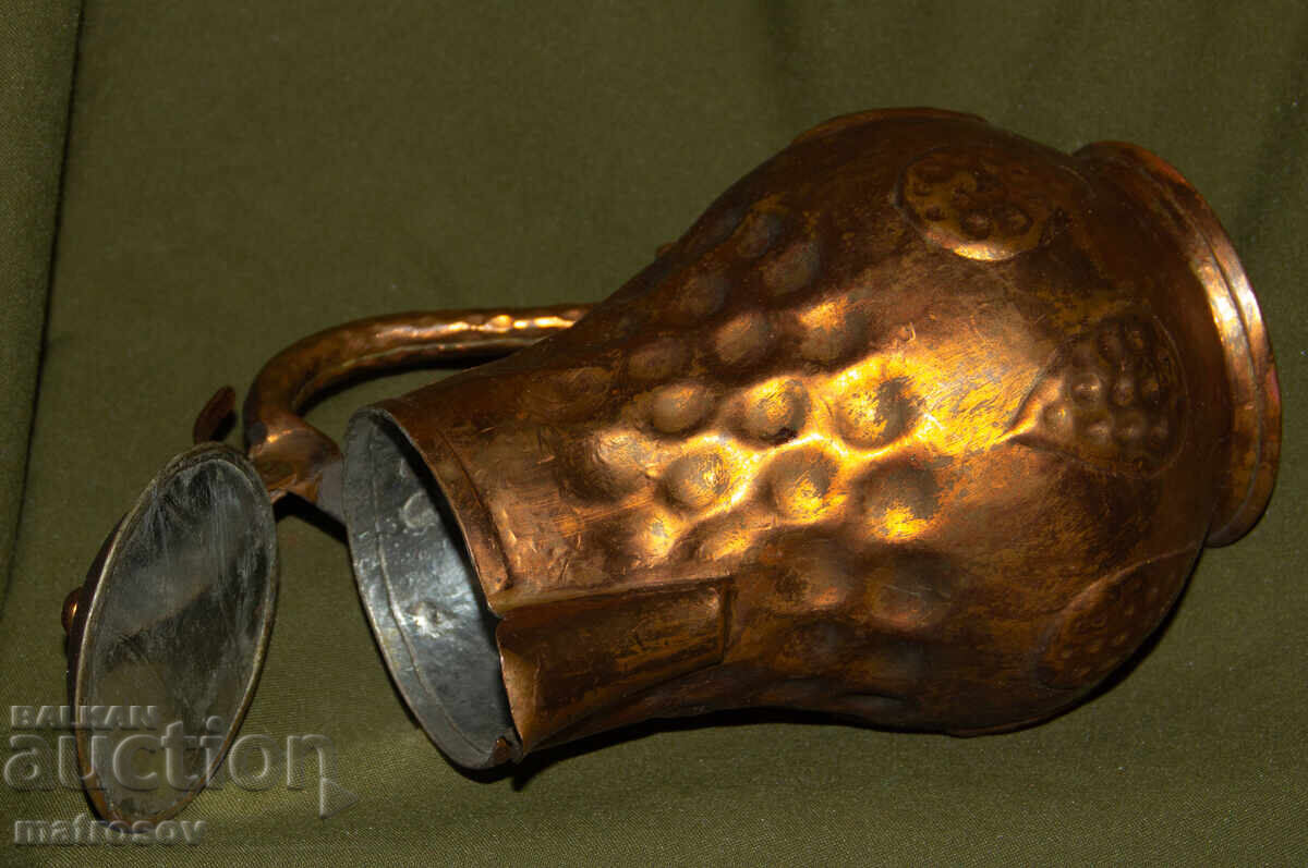 Cană de cupru lucrată manual - 6