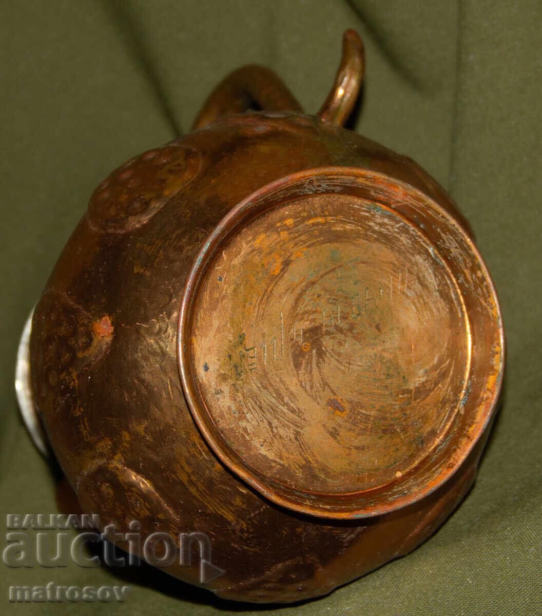 Cană de cupru lucrată manual - 7