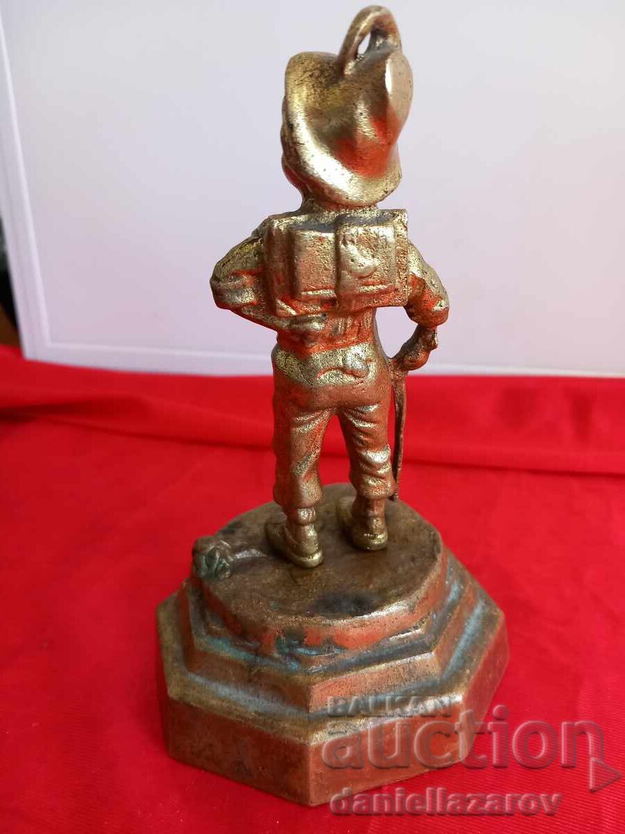 Veche Statuetă de Bronz, Figură BĂIAT, Aurire cu preț € 45.00 | 88.01 BGN