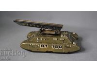 Югославия Стара метална ламаринена играчка модел танк