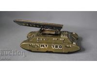 Югославия Стара метална ламаринена играчка модел танк