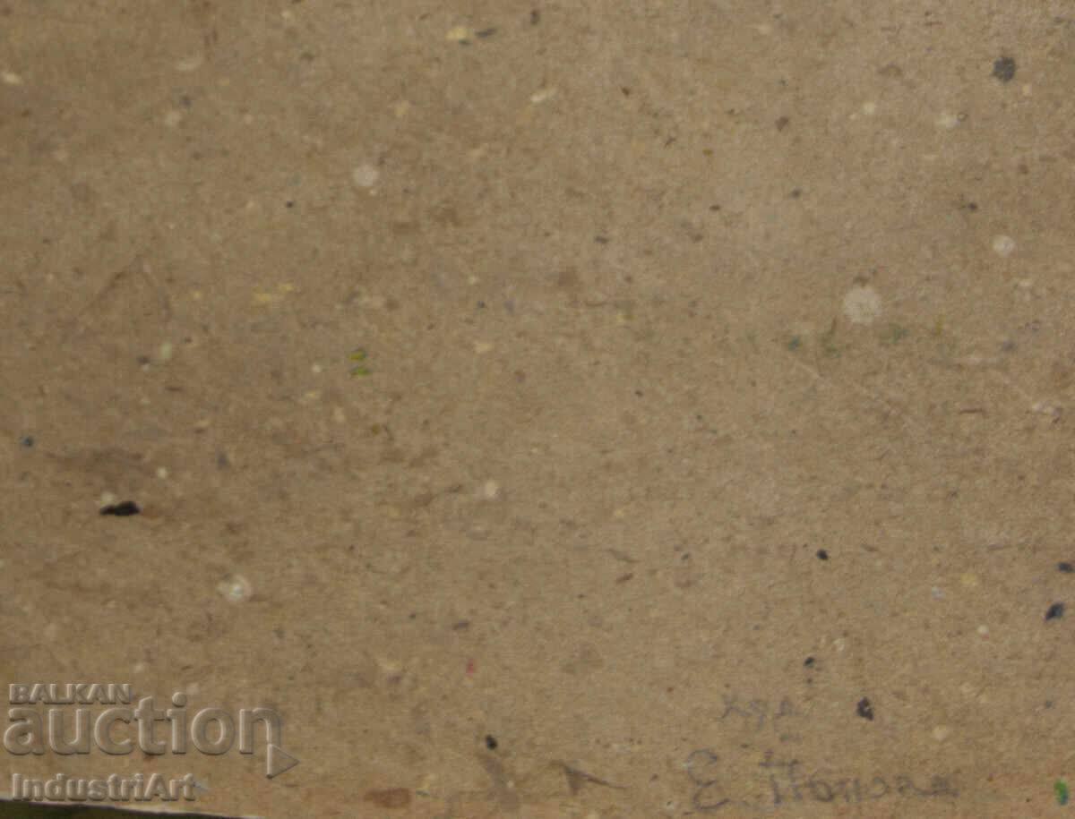 Παλιός ελαιογραφία ανοιξιάτικο ορεινό τοπίο - 7