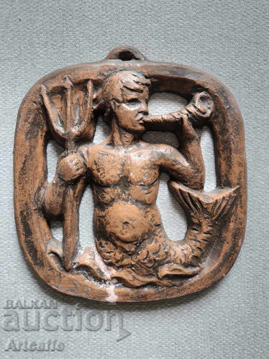 κεραμικό ανάγλυφο ζώδιο Υδροχόος με τιμή 50.00 BGN | € 25.56 κεραμικό ανάγλυφο ζώδιο Υδροχόος με τιμή 50.00 BGN | € 25.56