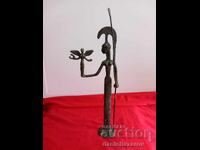 Veche Statuetă de Bronz Zeița Războinică ATENA