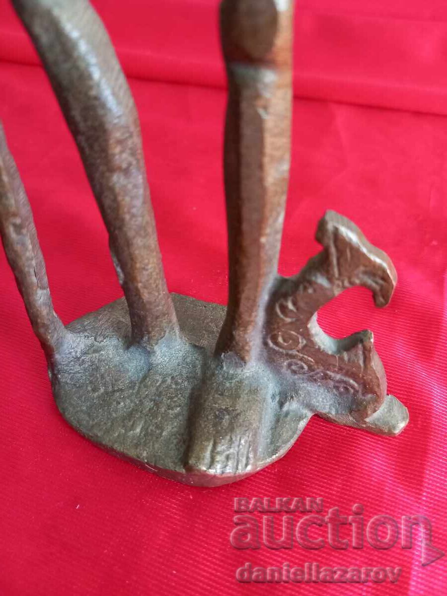 Licitație Statuetă Veche de Bronz Zeul POSEIDON