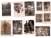 LOT 16x SMALL OLD PHOTOS OF SOLDIERS E474