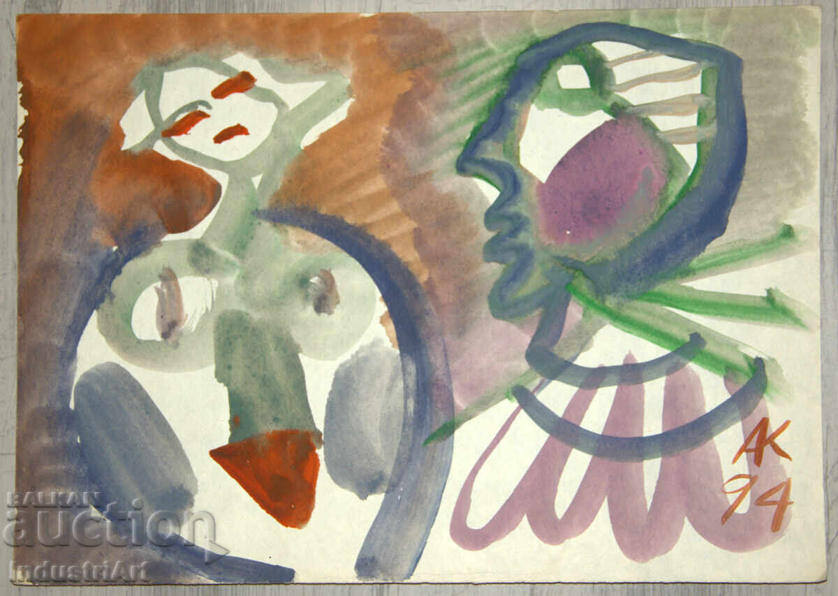 Delivery of Modern art, watercolor, abstract composition