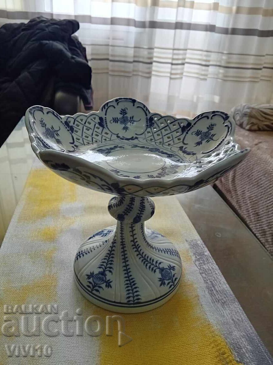 Porcelain fruit bowl, marked