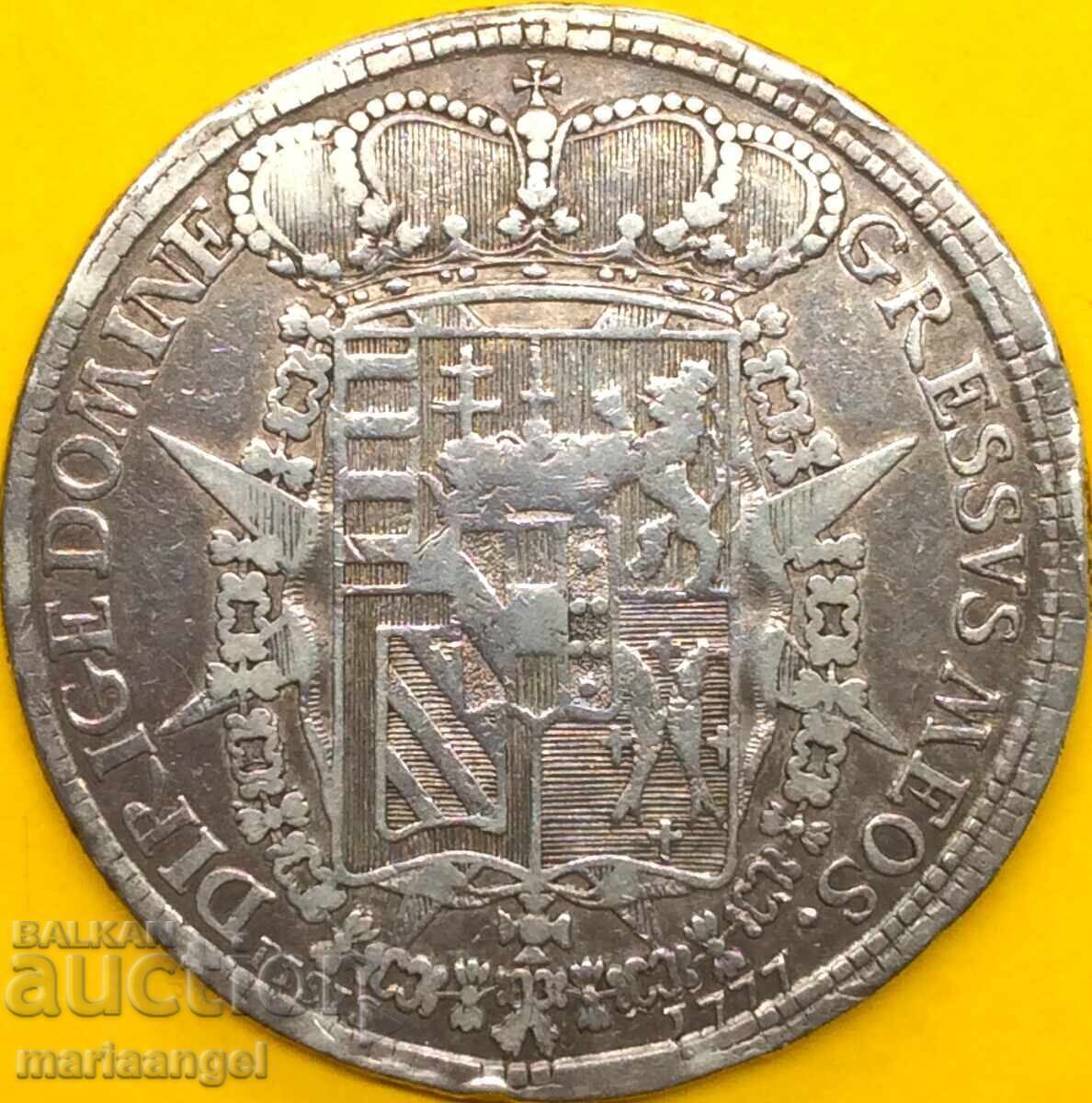 Francescone 10 paoli 1777 Italia 26,86g Pietro Leopoldo RR cu preț 369.00 BGN | € 188.67 Francescone 10 paoli 1777 Italia 26,86g Pietro Leopoldo RR cu preț 369.00 BGN | € 188.67