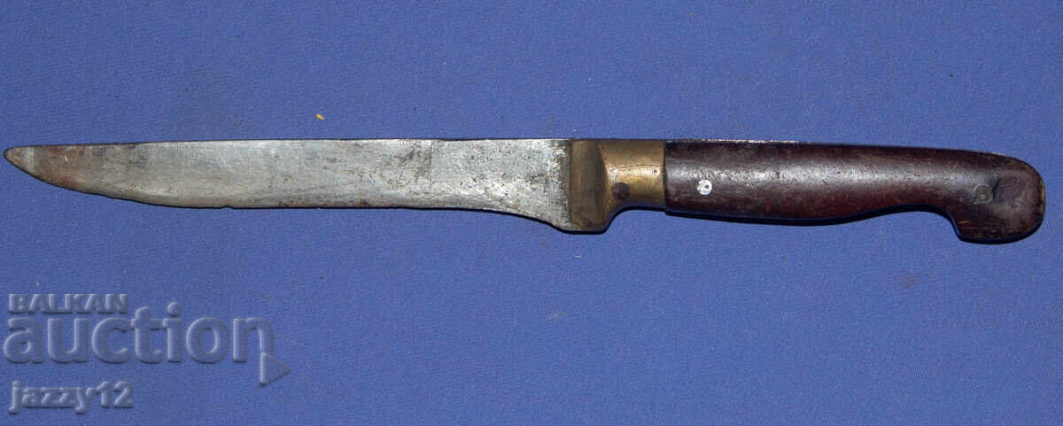 Old knife with ornaments and brass elements - 6