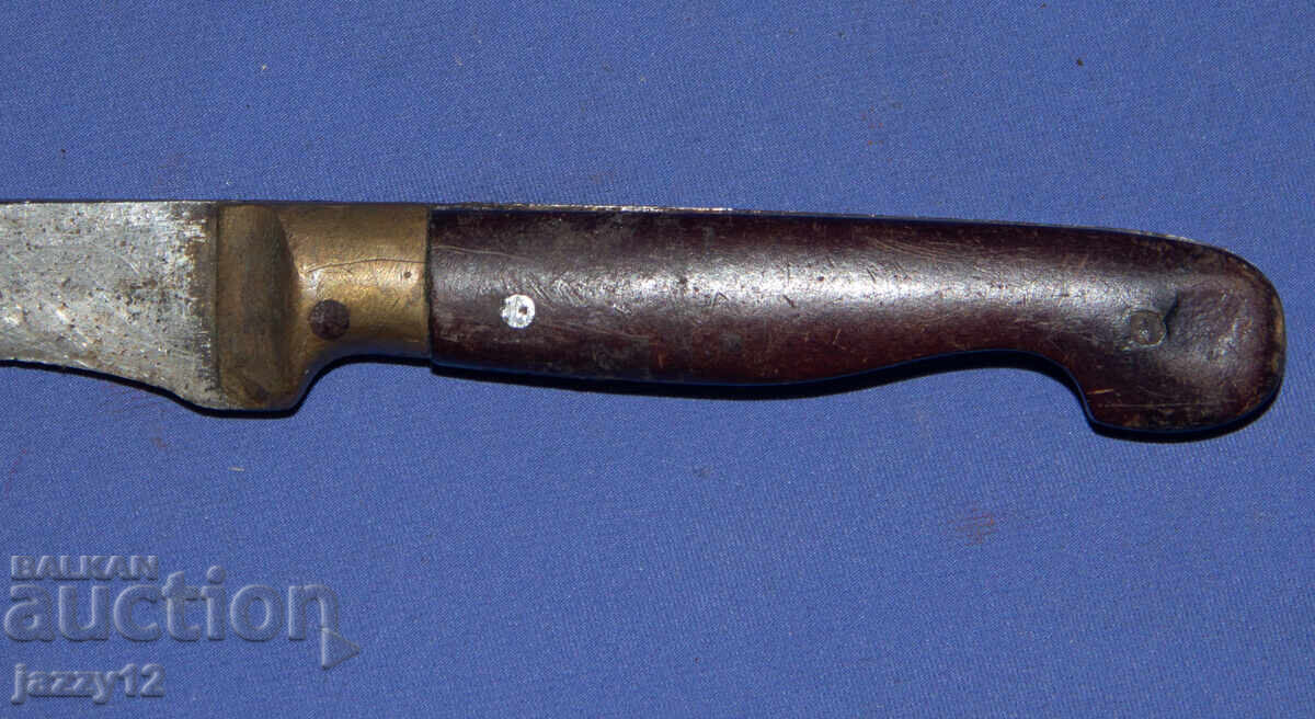 Old knife with ornaments and brass elements - 7