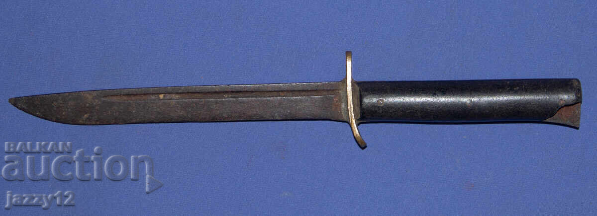 Old knife with brass elements - 6