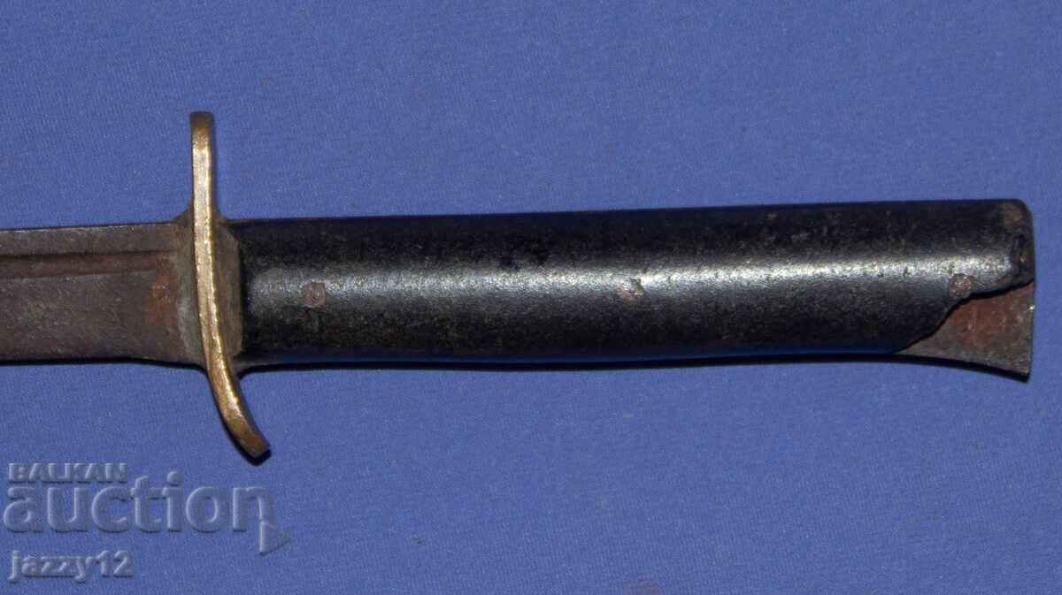 Old knife with brass elements - 7