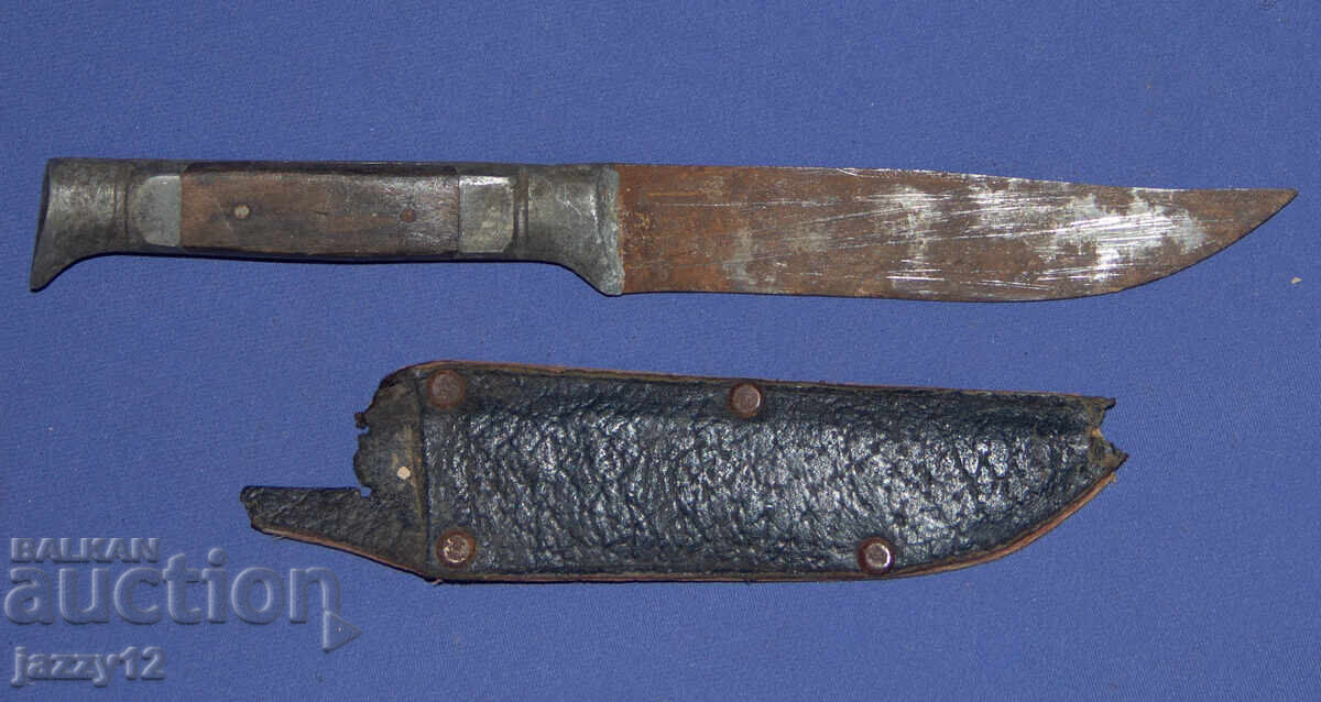 Δημοπρασία Παλιό τουριστικό μαχαίρι με θήκη