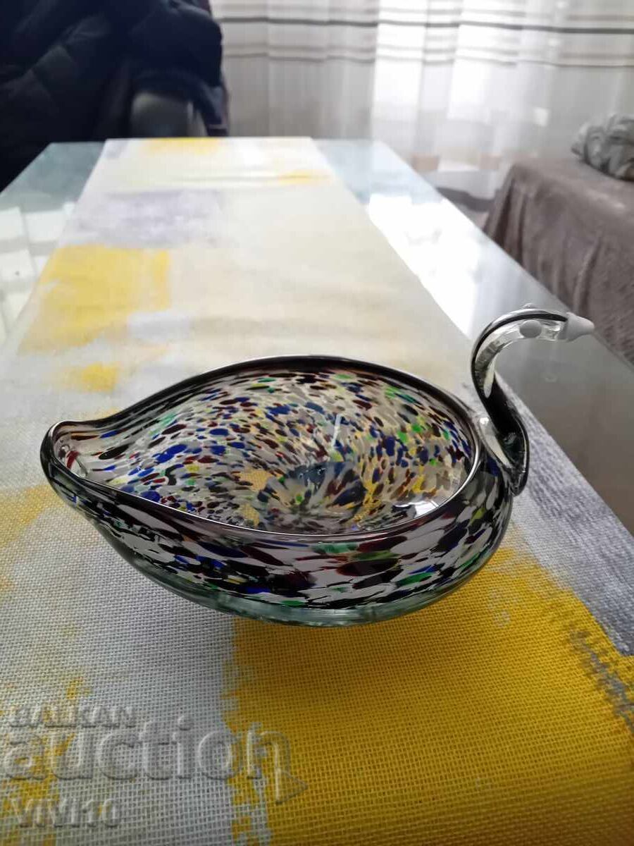 Bol decorativ din sticlă Murano