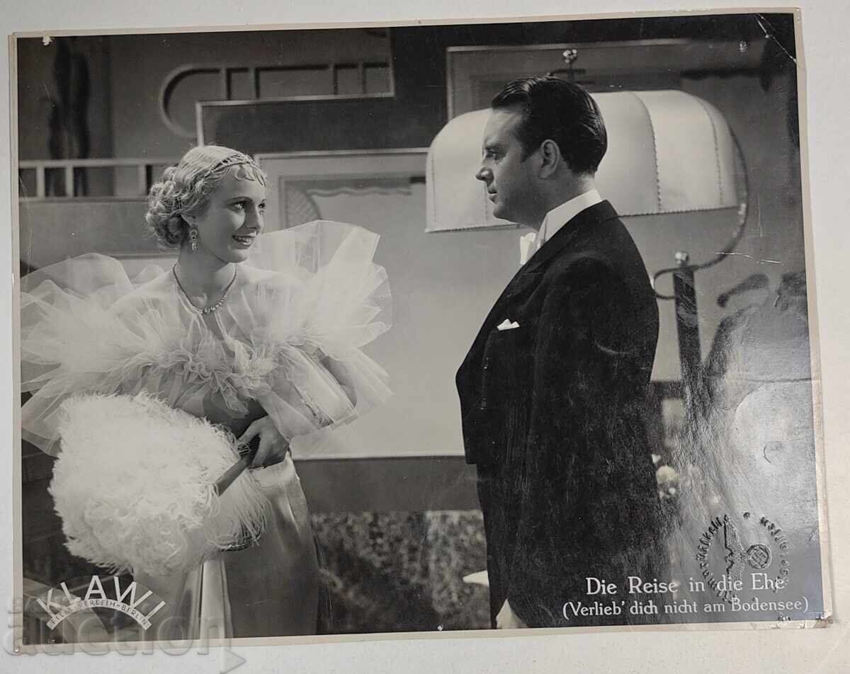 SVASTICĂ ȘTAMPILĂ USCATĂ FILM GERMAN FOTOGRAFIE MARE RĂZBOI CINEMATOGRAFIC WW2