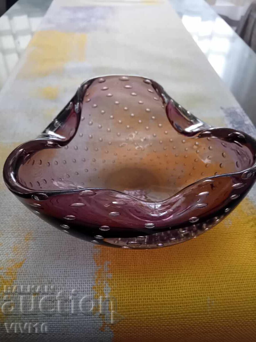 Cenusar decorativ, cristal, Murano cu preț 100.00 BGN | € 51.13