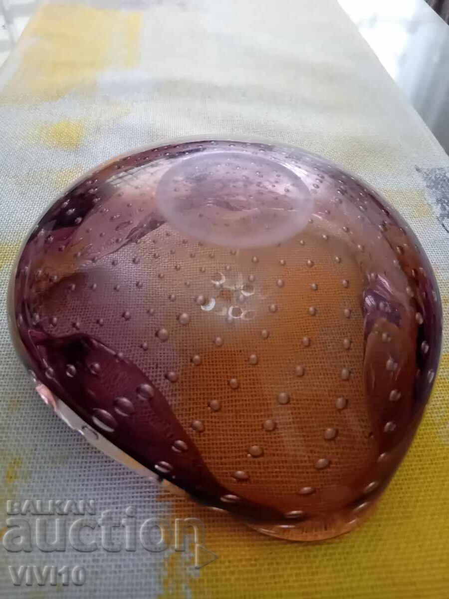 Livrarea Cenusar decorativ, cristal, Murano