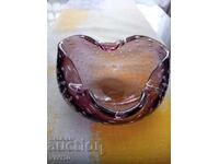 Cenusar decorativ, cristal, Murano