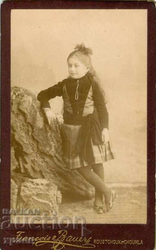 FOTOGRAFIE VECHE - CARTON - F. BAUER – RUSE, ȘUMEN - M1440 FOTOGRAFIE VECHE - CARTON - F. BAUER – RUSE, ȘUMEN - M1440