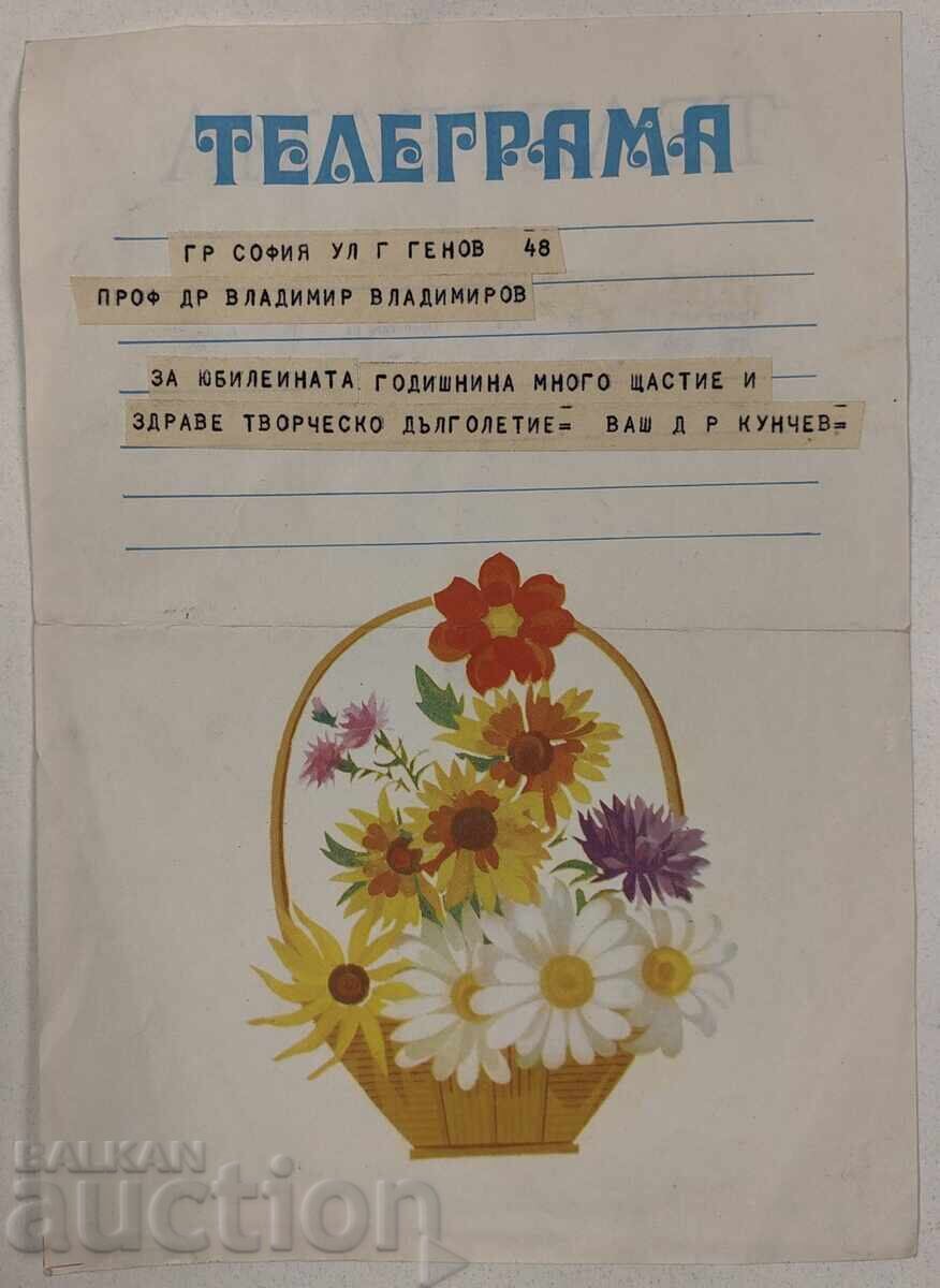 TELEGRAM TO PROFESSOR VLADIMIR VLADIMIROV