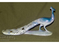 Statuetă decorativă din porțelan, păun