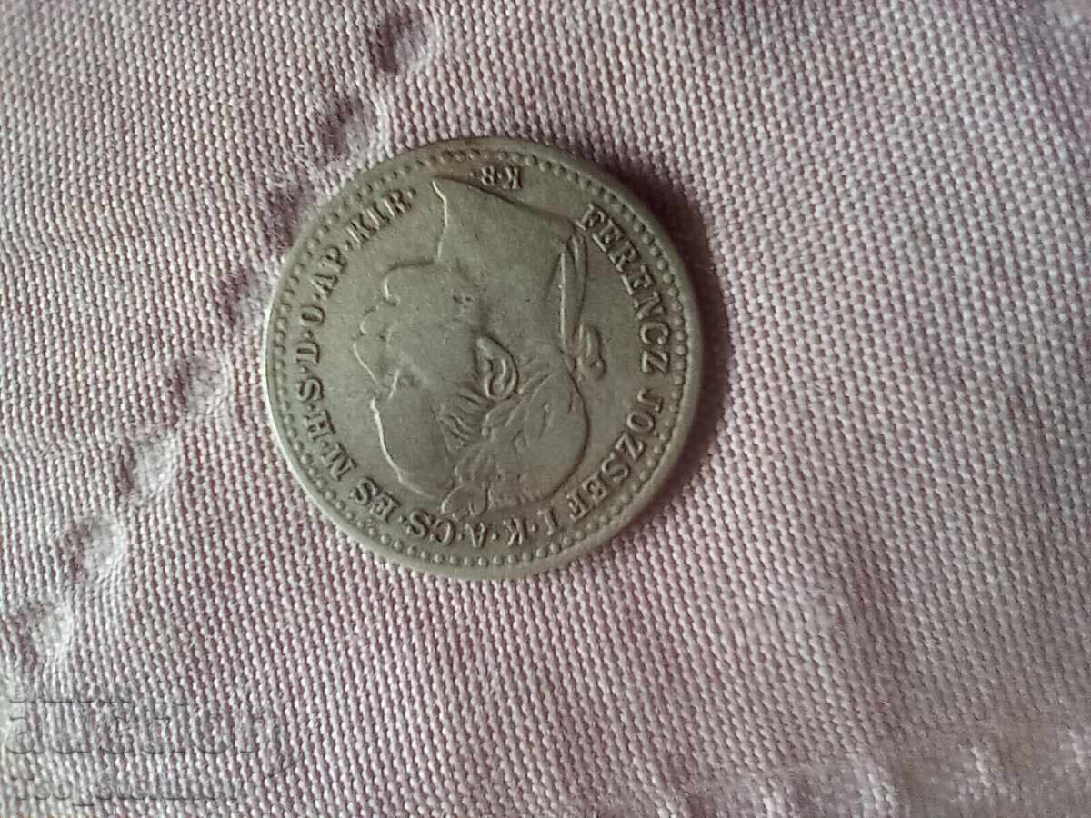 1 kreĭtser 1872 Ungaria argint cu preț € 16.00 | 31.29 BGN