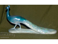 Statuetă decorativă din porțelan, păun