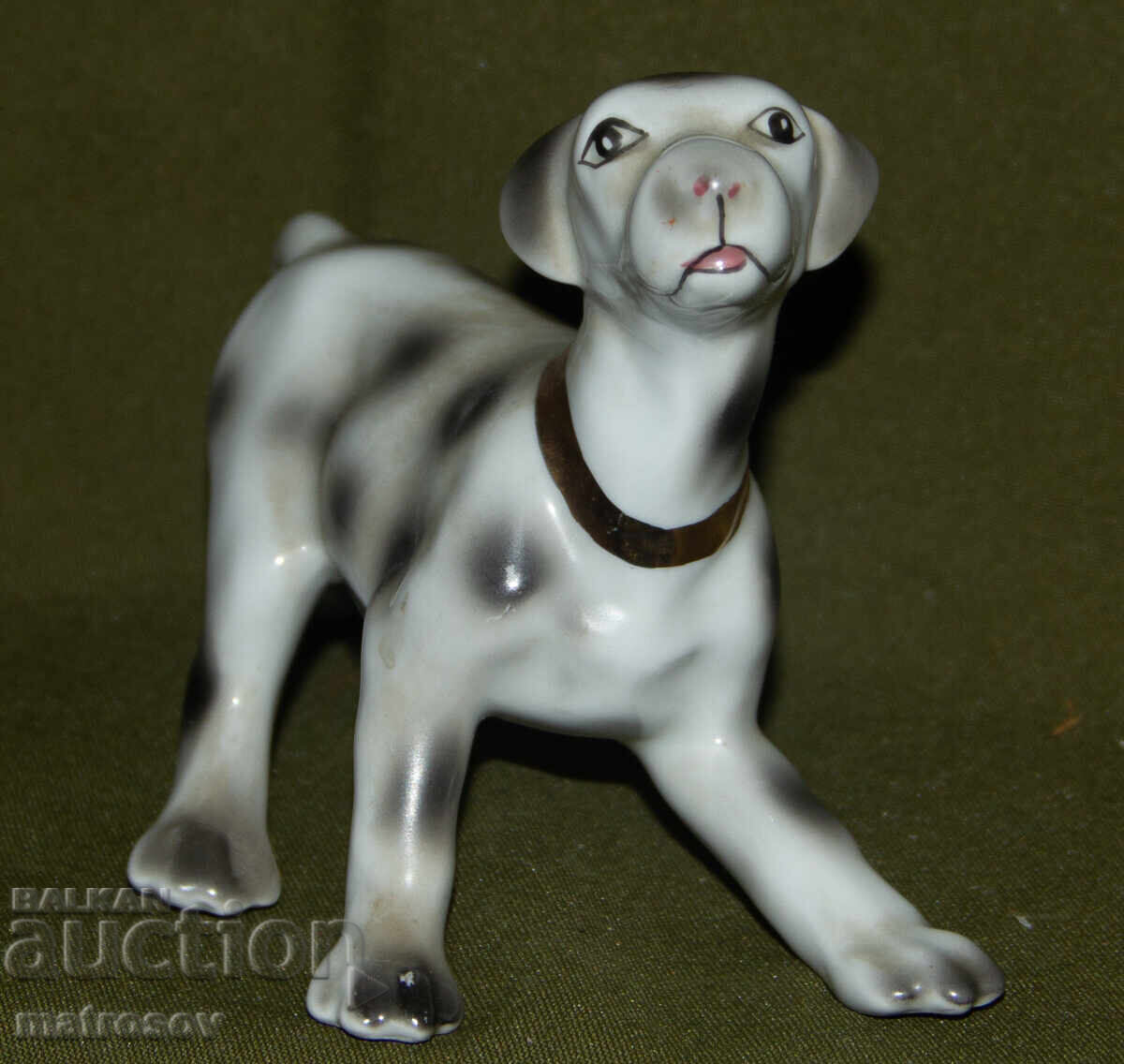 Доставка на Стара порцеланова статуетка, далматинец