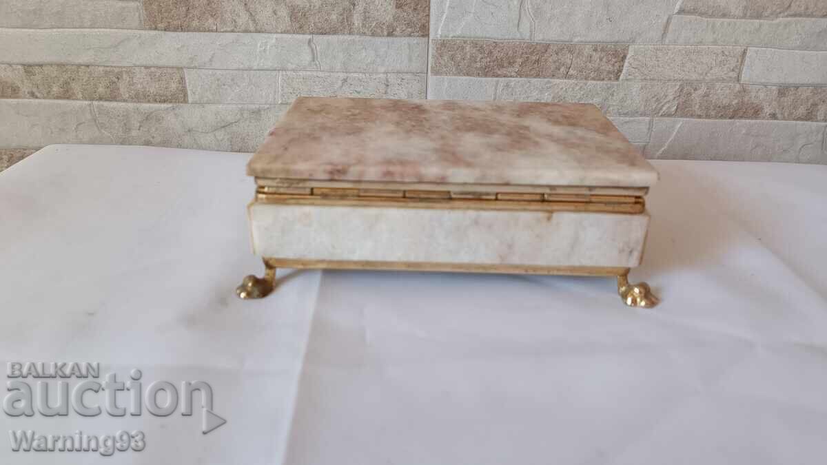 Cutie de bijuterii - marmură - producție bulgărească - 5