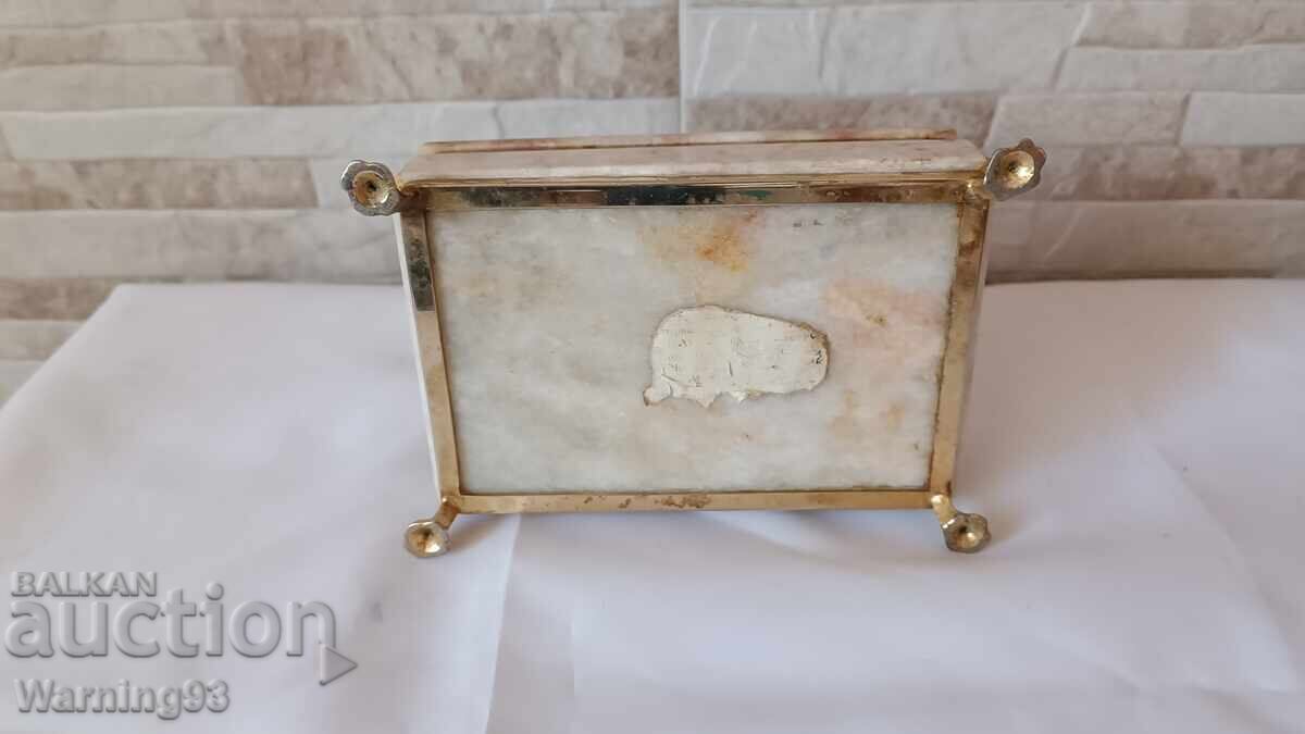 Cutie de bijuterii - marmură - producție bulgărească - 7