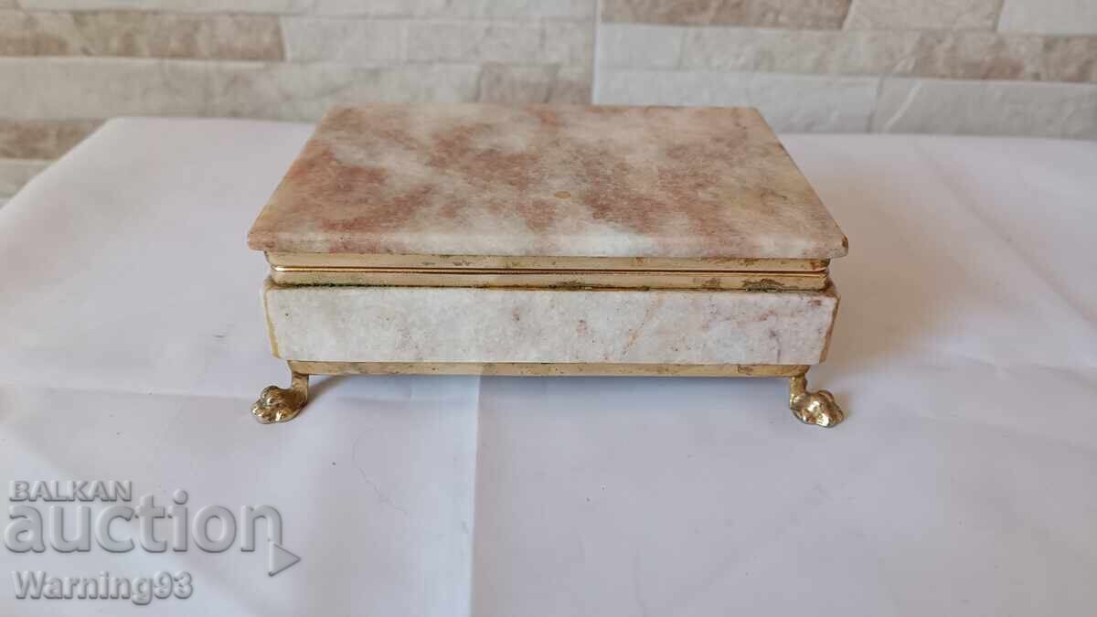 Cutie de bijuterii - marmură - producție bulgărească