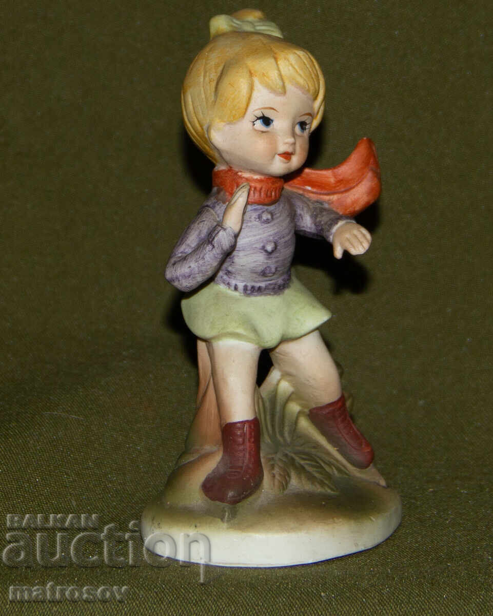 Δημοπρασία Παλαιό πορσελάνινο αγαλματίδιο, κορίτσι με παγοπέδιλα Δημοπρασία Παλαιό πορσελάνινο αγαλματίδιο, κορίτσι με παγοπέδιλα