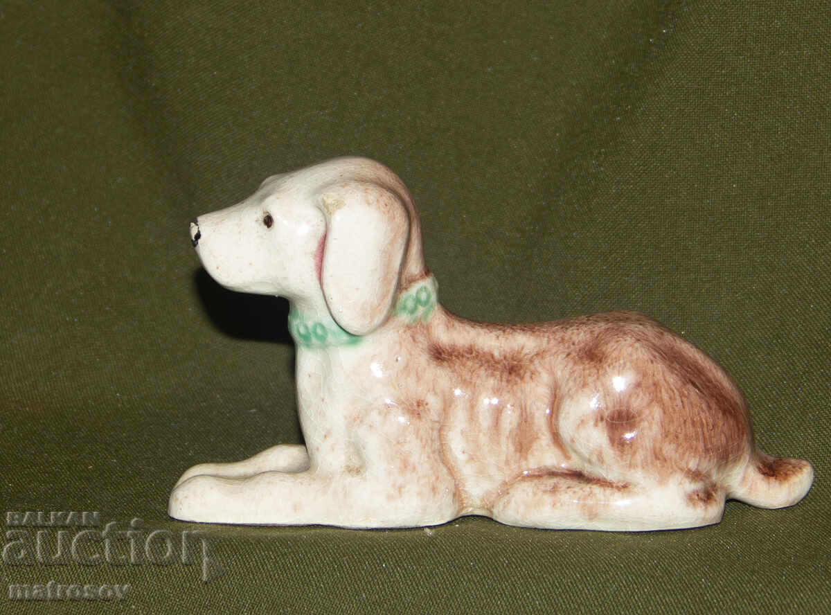 Old porcelain figurine, dog - 5