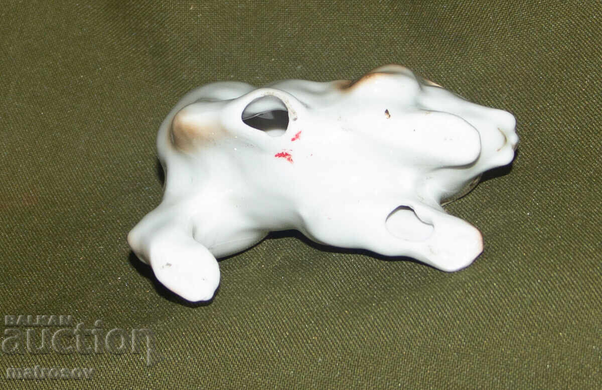 Old porcelain figurine, puppy - 5