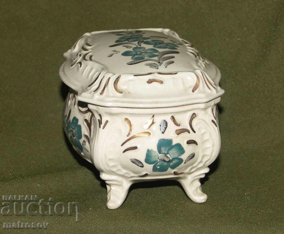 Cutie veche de bijuterii din portelan - 5