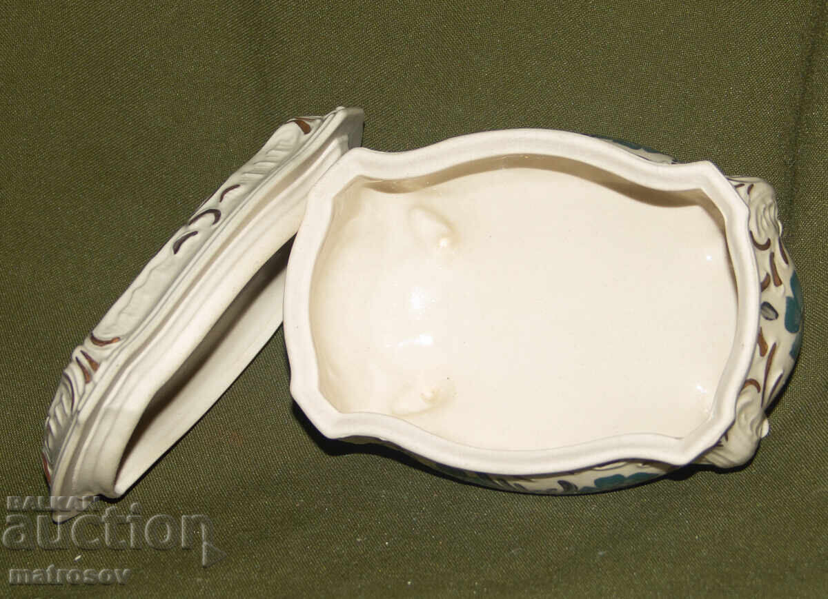 Cutie veche de bijuterii din portelan - 6