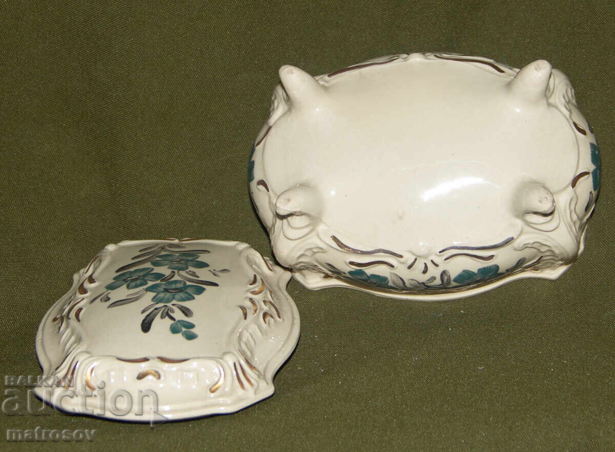 Cutie veche de bijuterii din portelan - 7